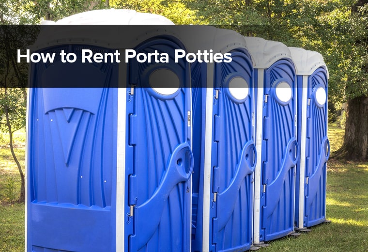 how to rent porta potties